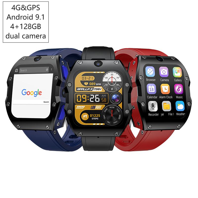 Smartwatches - 4G أندرويد Smartwatch 4 + 128GB
