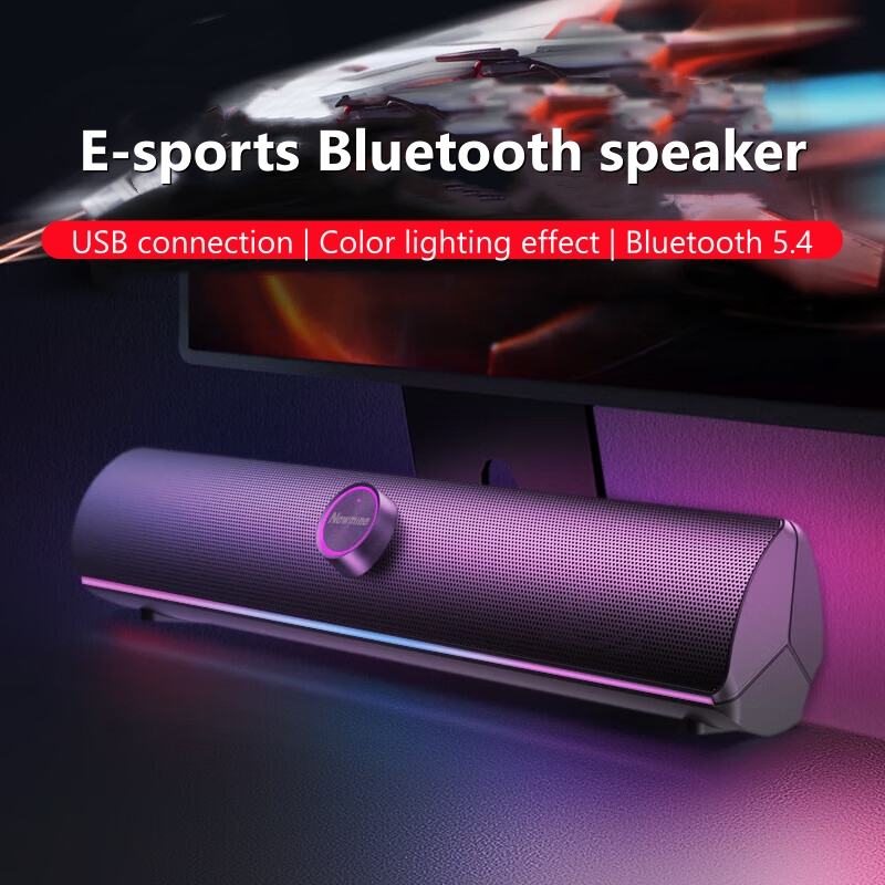 Rgb Computer Soundbar For Pc - مكبر صوت للألعاب، سماعة بلوتوث 5.4