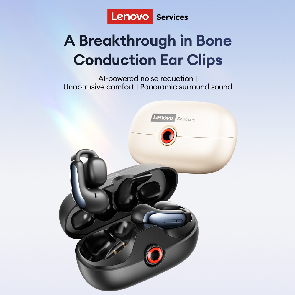 Tws Earbuds Bluetooth 5.3 - لينوفو LES-108 العظام التوصيل TWS الأذن