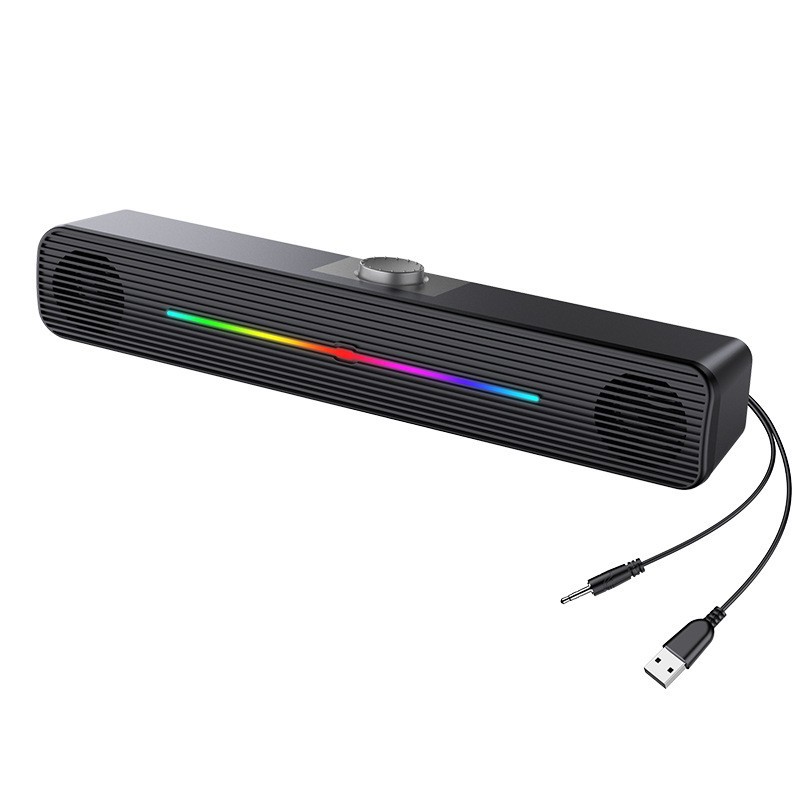 Rgb Computer Soundbar For Pc - E-1407 مكبر صوت لاسلكي بإضاءة RGB