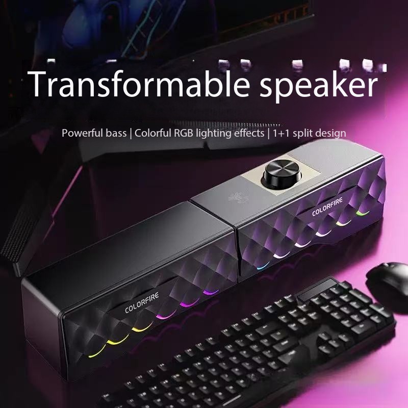 Rgb Computer Soundbar For Pc - HIFI جودة الصوت السلكية الكمبيوتر المتكلم