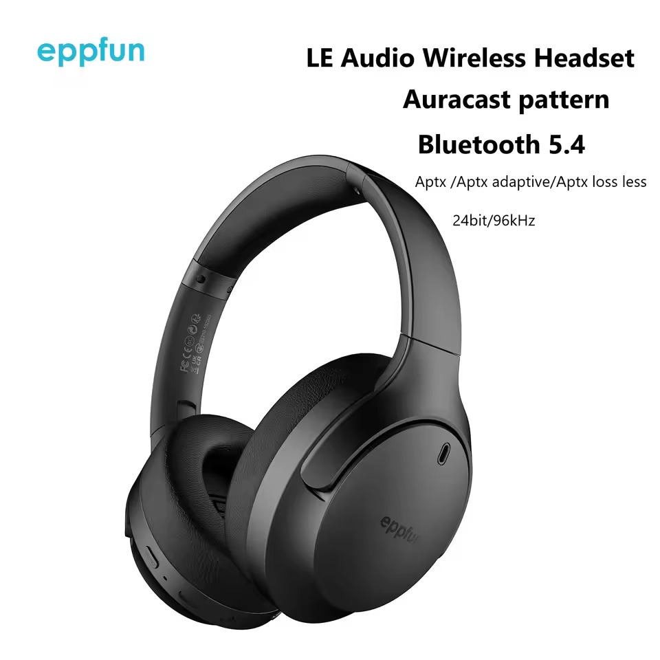 Anc Wireless Over Ear Headphones - سماعات رأس Eppfun LE Audio Auracast