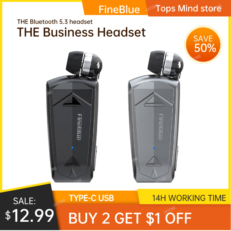 Type C Wired Earphones With Mic - سماعة أذن لاسلكية صغيرة Fineblue F520