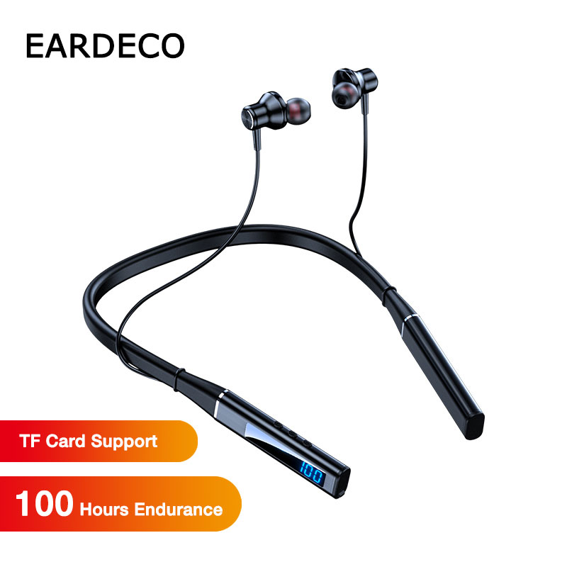 Magnetic Neckband Sports Earphones - سماعات أذن لاسلكية مغناطيسية ، سماعات