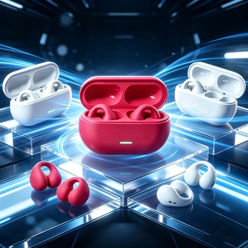 Open Ear Air Conduction Headphones - سماعة بلوتوث T75 5.3 لاسلكية بتقنية
