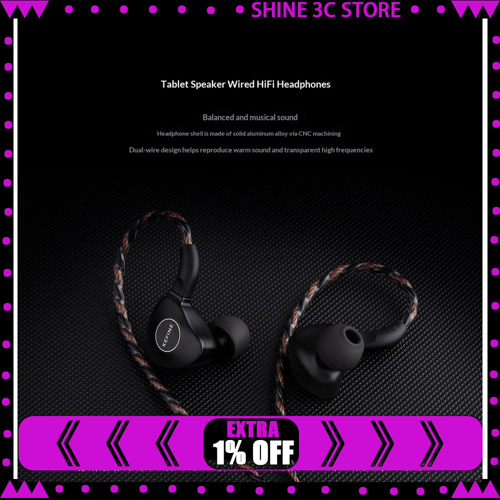 Planar Magnetic Iem Earphones - سماعات أذن داخلية KEFINE Klanar بمحرك
