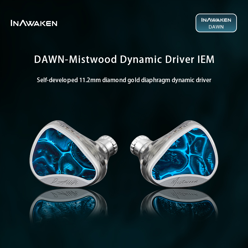 Planar Magnetic Iem Earphones - سماعات أذن INAWAKEN Dawn Mistwood مع
