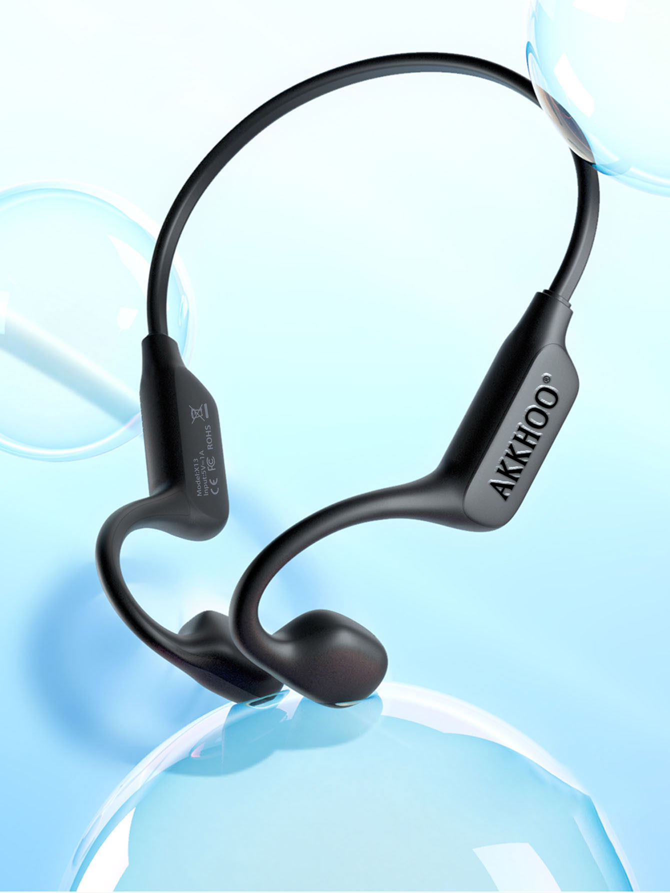 Bone Conduction Running Headphones - سماعات بلوتوث بتقنية التوصيل العظمي مفتوحة