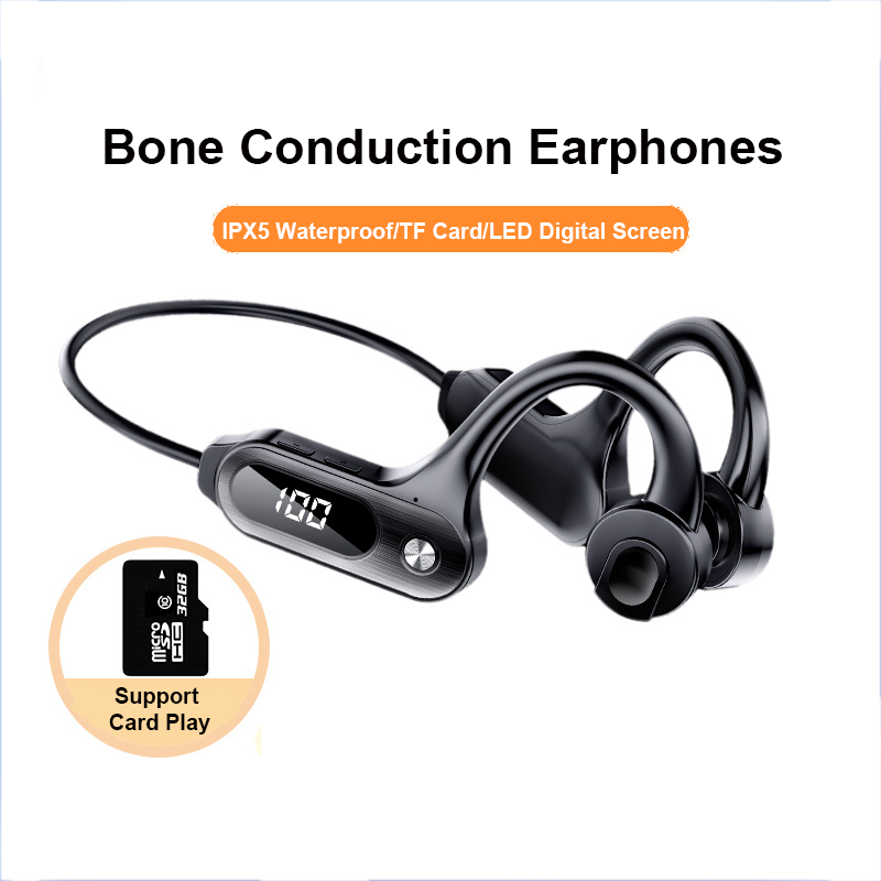 Bone Conduction Running Headphones - العظام التوصيل بلوتوث 5.3 سماعات الأذن