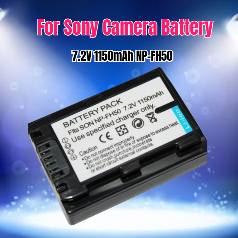 Drones - 7.2V 1150mAh NP-FH50 بطارية الكاميرا لسوني