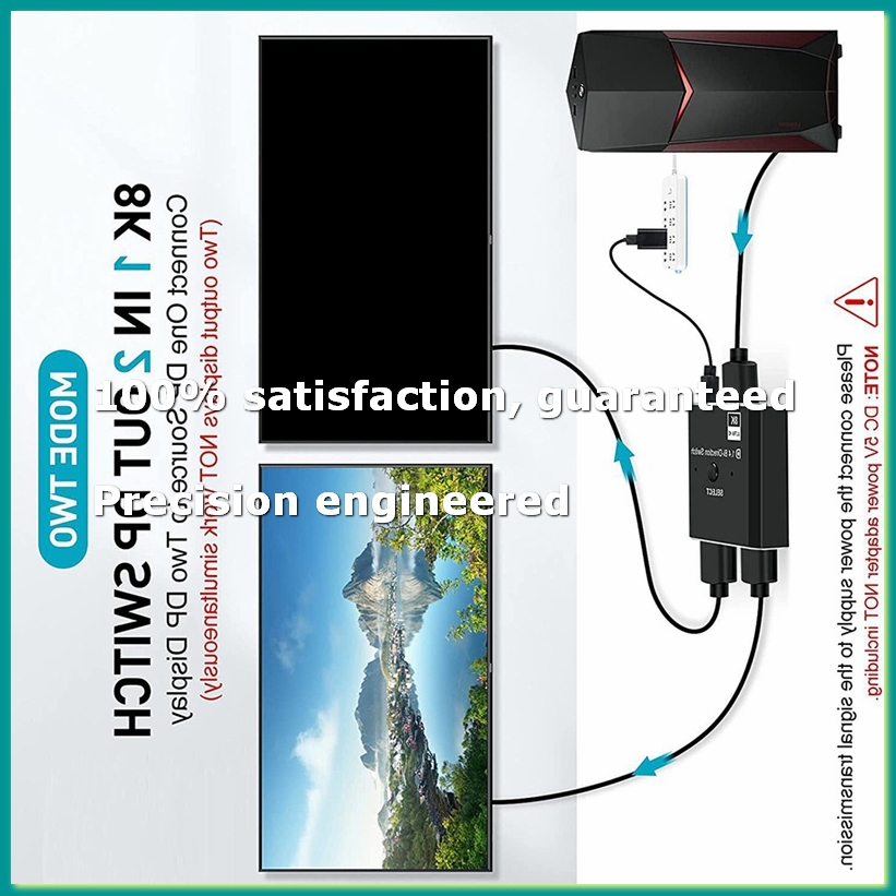 Laptops - محول DisplayPort 8K 2 في 1