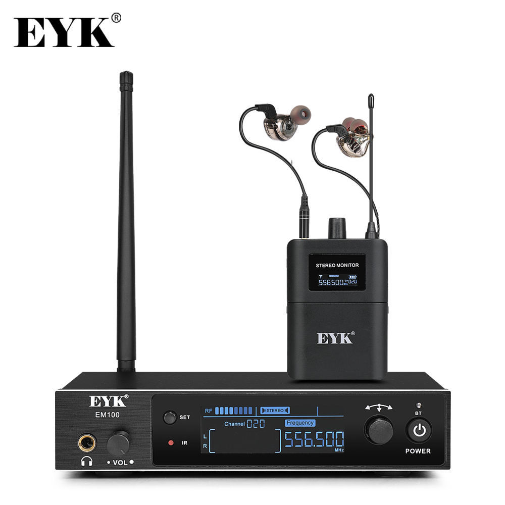 In Ear Monitors For Singers - EYK EM100 نظام مراقبة الأذن ستيريو