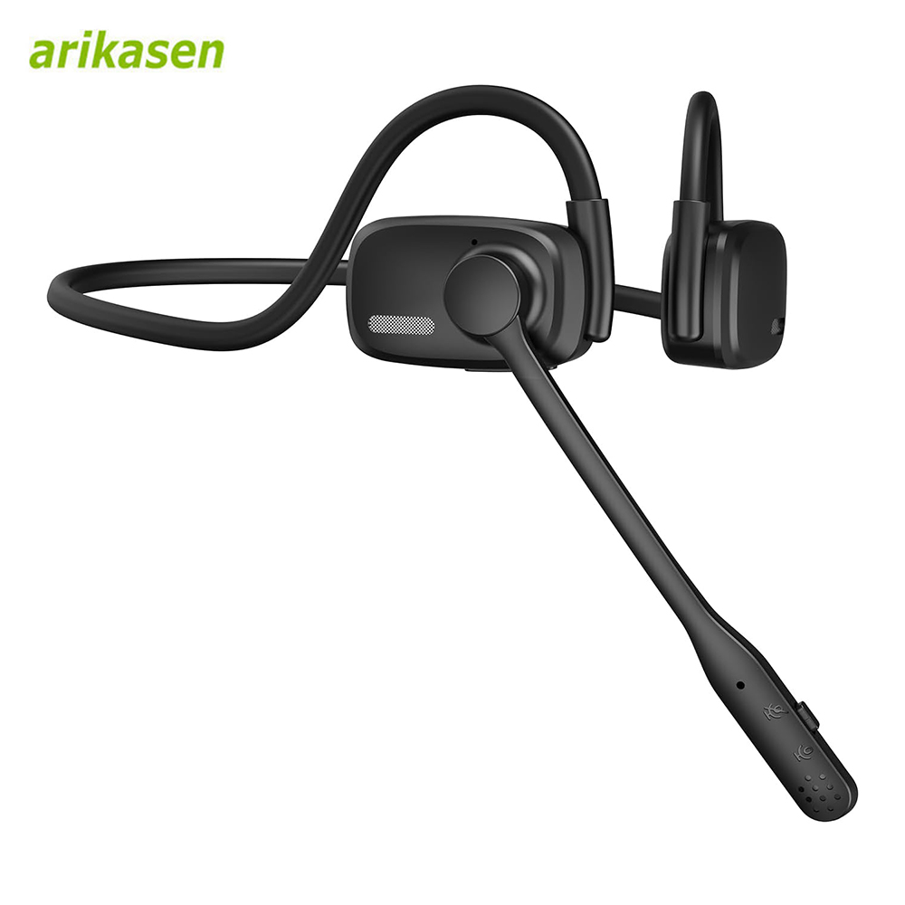 Open Ear Air Conduction Headphones - سماعات بلوتوث مع ميكروفون بوم إلغاء