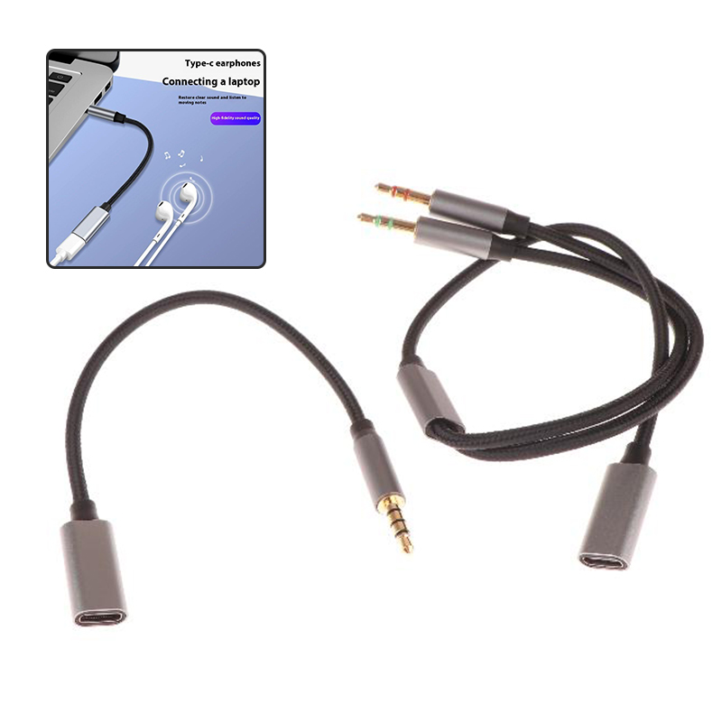 Type C Wired Earphones With Mic - 1 قطعة ملحقات الكمبيوتر اللوحي للهاتف
