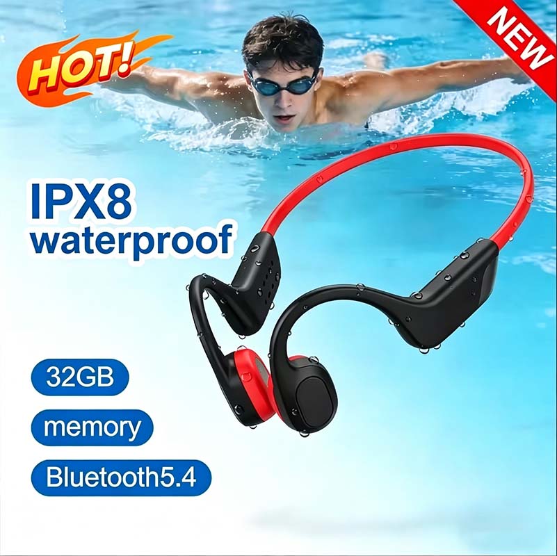 Bone Conduction Running Headphones - سماعات أذن بلوتوث جديدة 2026 بتقنية