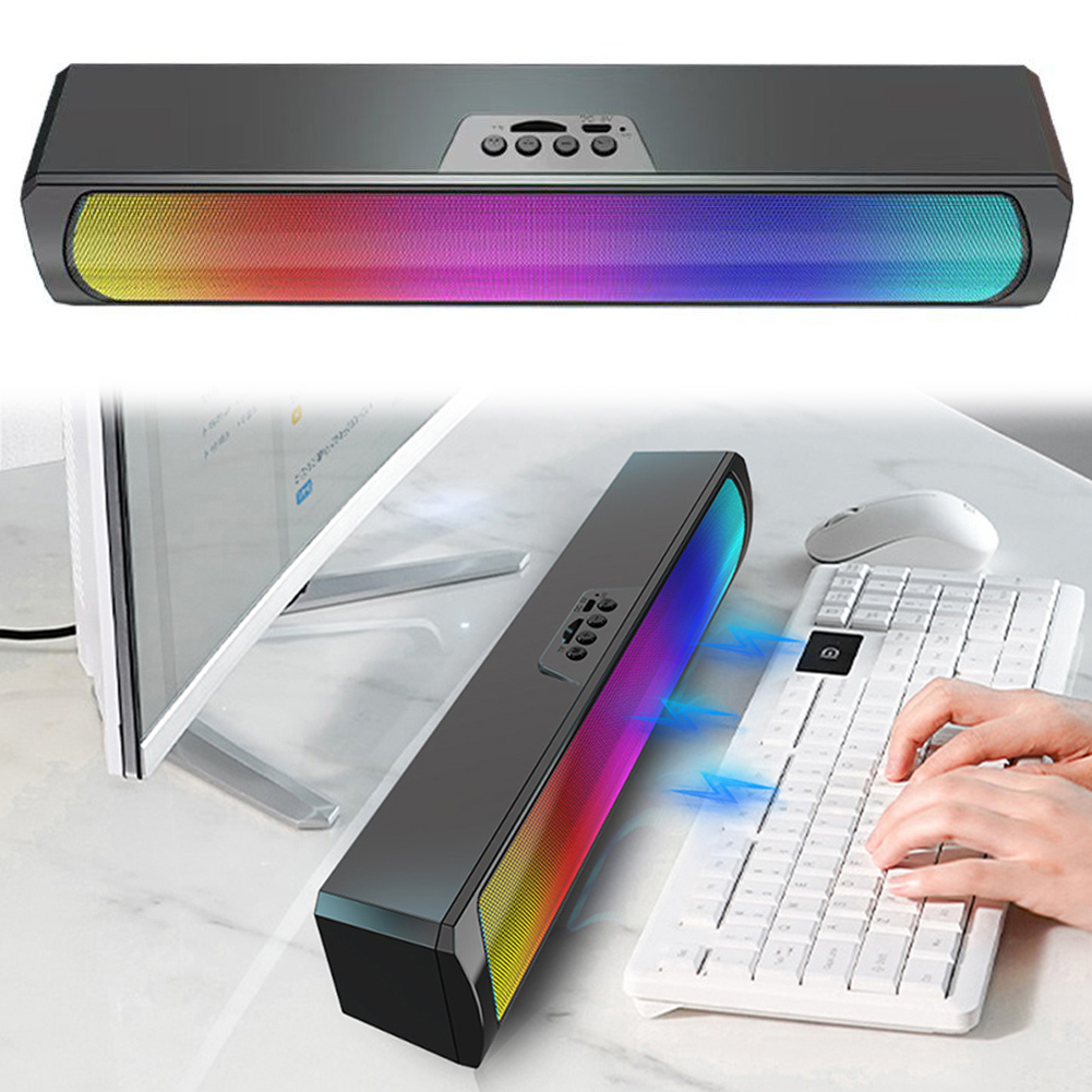 Rgb Computer Soundbar For Pc - مكبرات صوت محمولة للكمبيوتر مع إضاءة