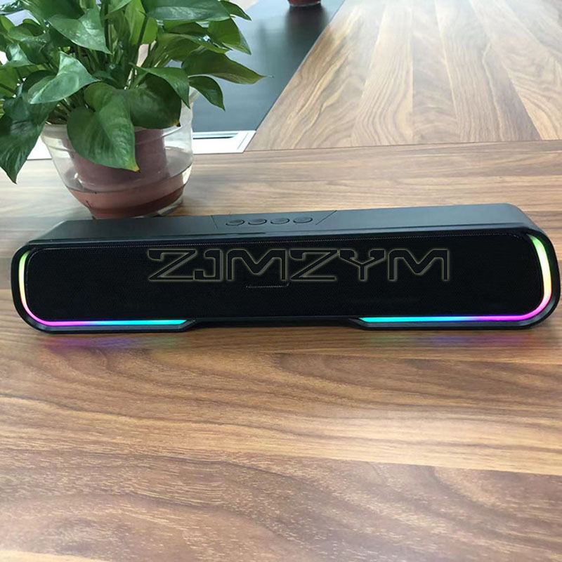 Rgb Computer Soundbar For Pc - مكبرات صوت بلوتوث مع إضاءة RGB،