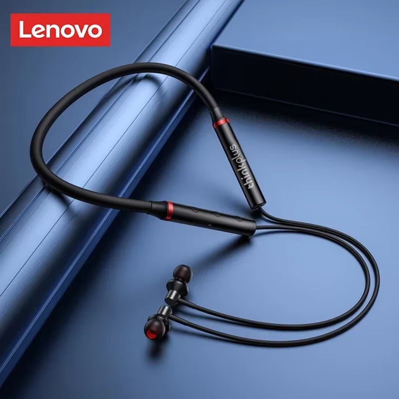 Magnetic Neckband Sports Earphones - سماعات أذن لينوفو HE05X الأصلية 100%