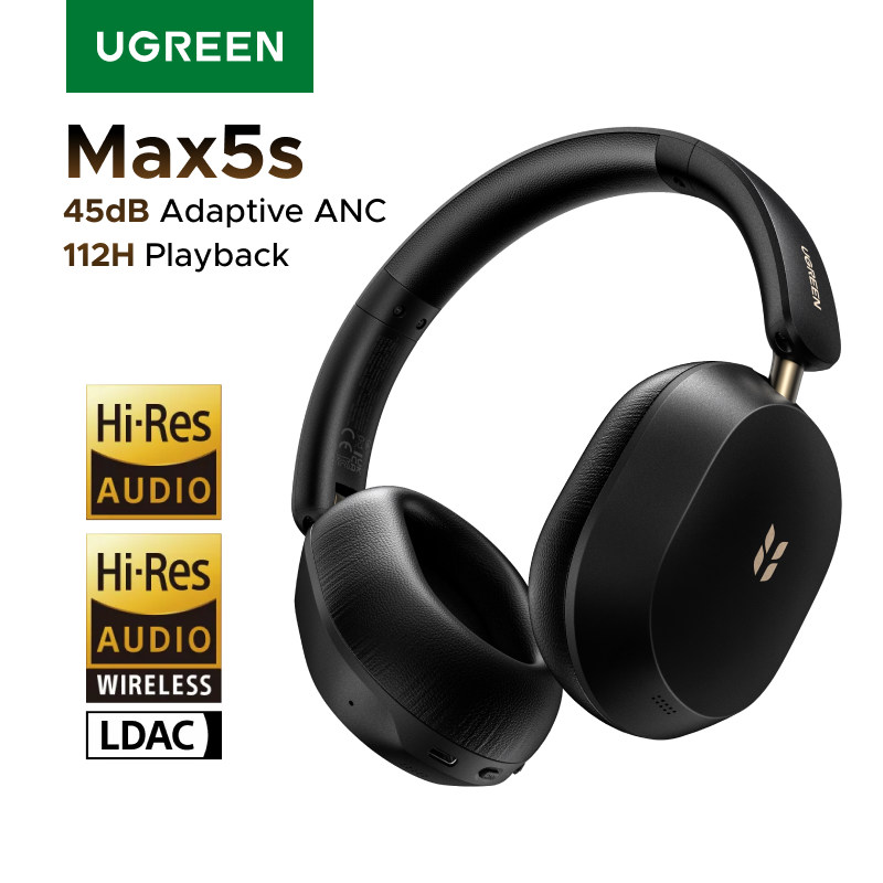 Anc Wireless Over Ear Headphones - سماعات رأس لاسلكية بلوتوث UGREEN Max5s