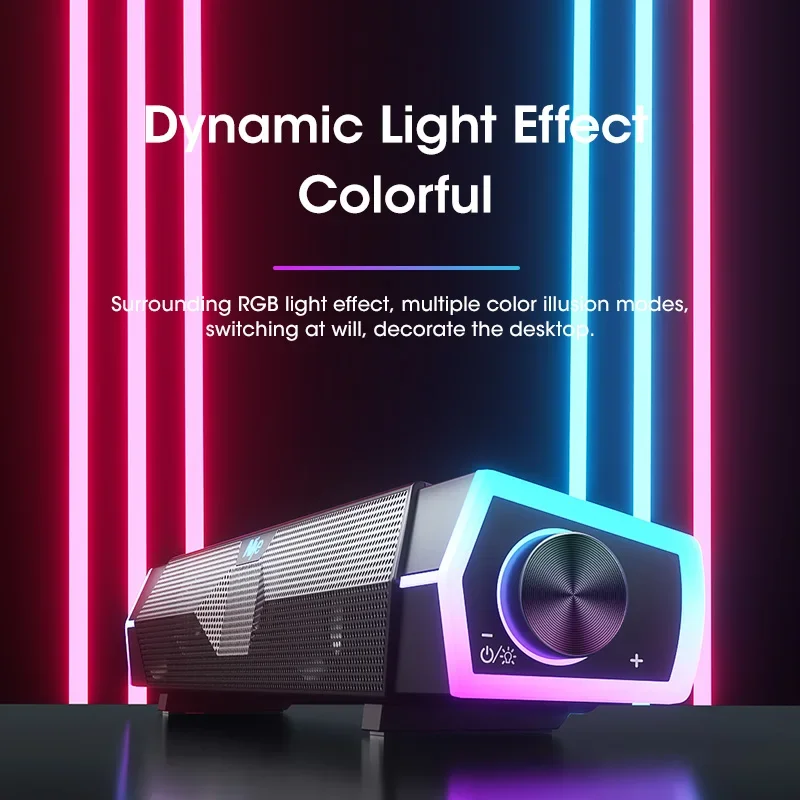 شريط صوت ستيريو 4D للكمبيوتر ، - مراجعة Rgb Computer Soundbar For Pc وسعره