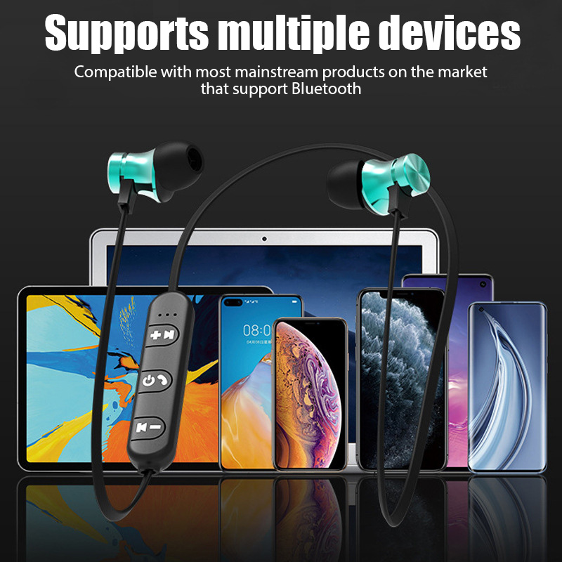 سماعة رأس رياضية لاسلكية جديدة - مراجعة Magnetic Neckband Sports Earphones وسعره