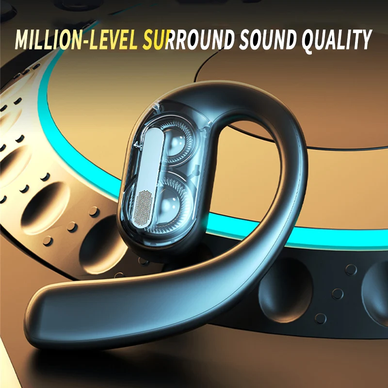 سماعات بلوتوث لاسلكية كاملة مف - مراجعة Open Ear Air Conduction Headphones وسعره