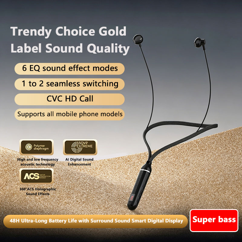    سماعات أذن لاسلكية بتقنية  - مراجعة Magnetic Neckband Sports Earphones وسعره