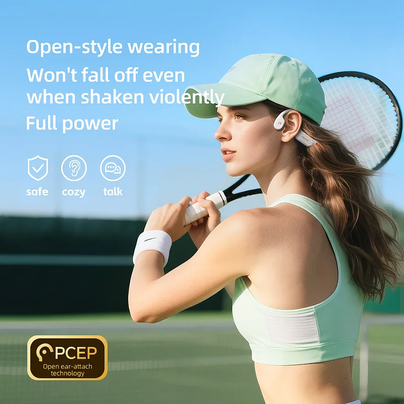 سماعات أذن POLVCDG X9 بتقنية ا - مراجعة Bone Conduction Running Headphones وسعره