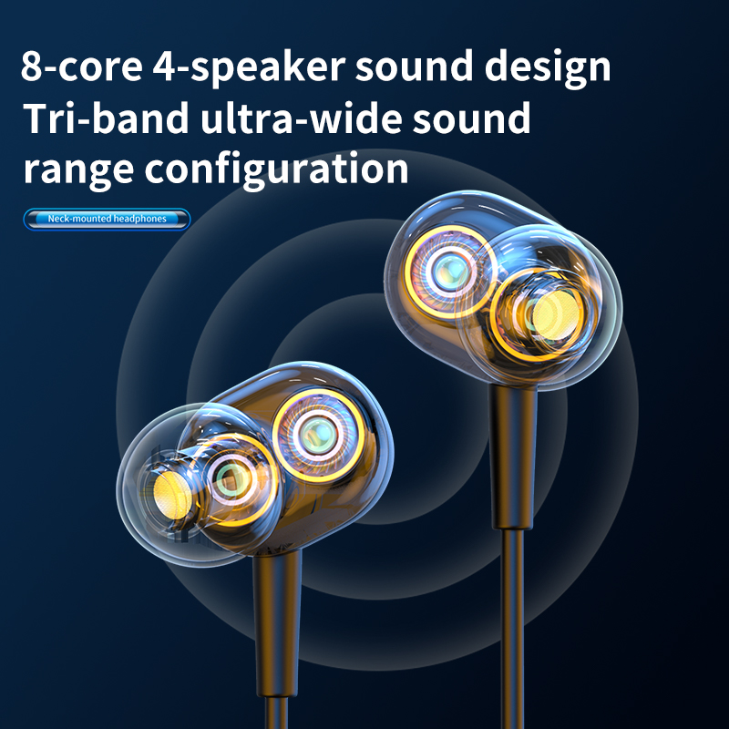 10000mAh 10000 ساعة تشغيل سماع - مراجعة Magnetic Neckband Sports Earphones وسعره