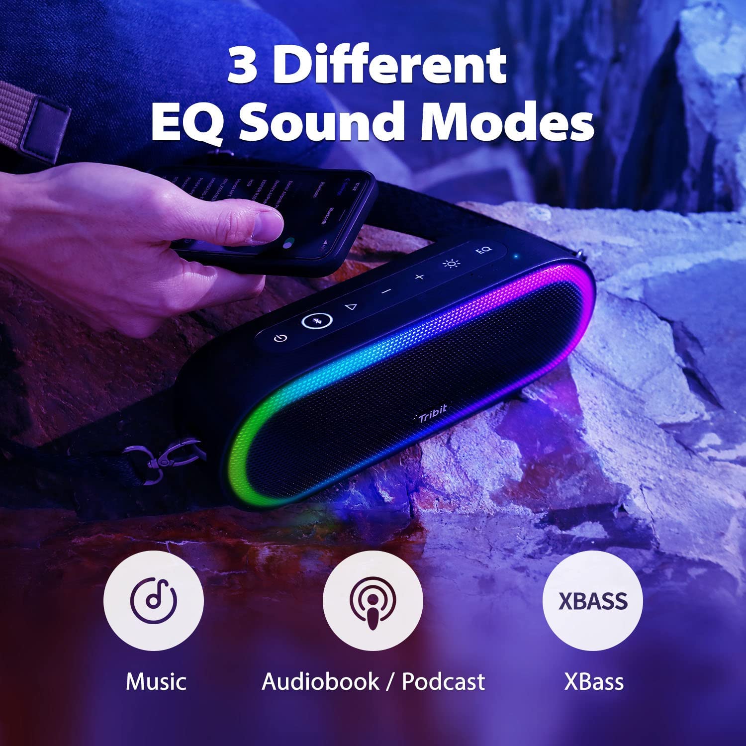 مكبر صوت محمول خارجي من تريبيت - مراجعة Portable Bluetooth Speaker Waterproof Ipx7 وسعره