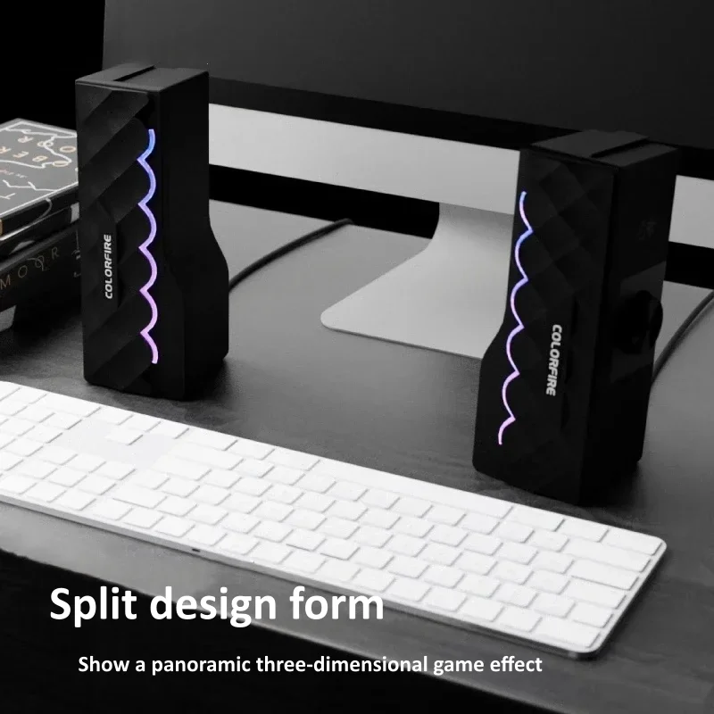 HIFI جودة الصوت السلكية الكمبي - مراجعة Rgb Computer Soundbar For Pc وسعره