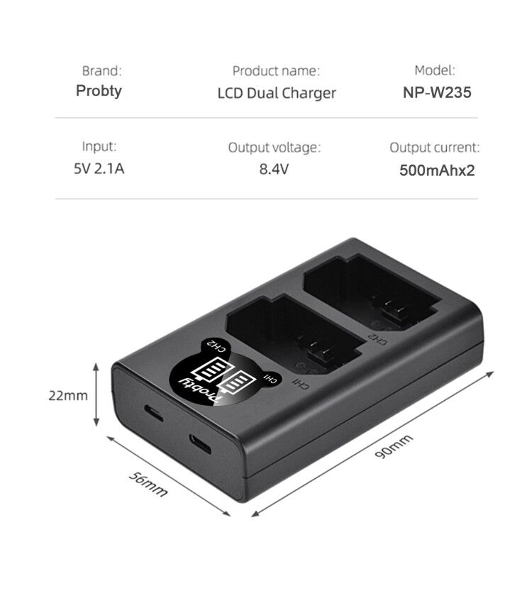 2200mAh NP-W235 NP W235 بطارية - مراجعة Drones وسعره