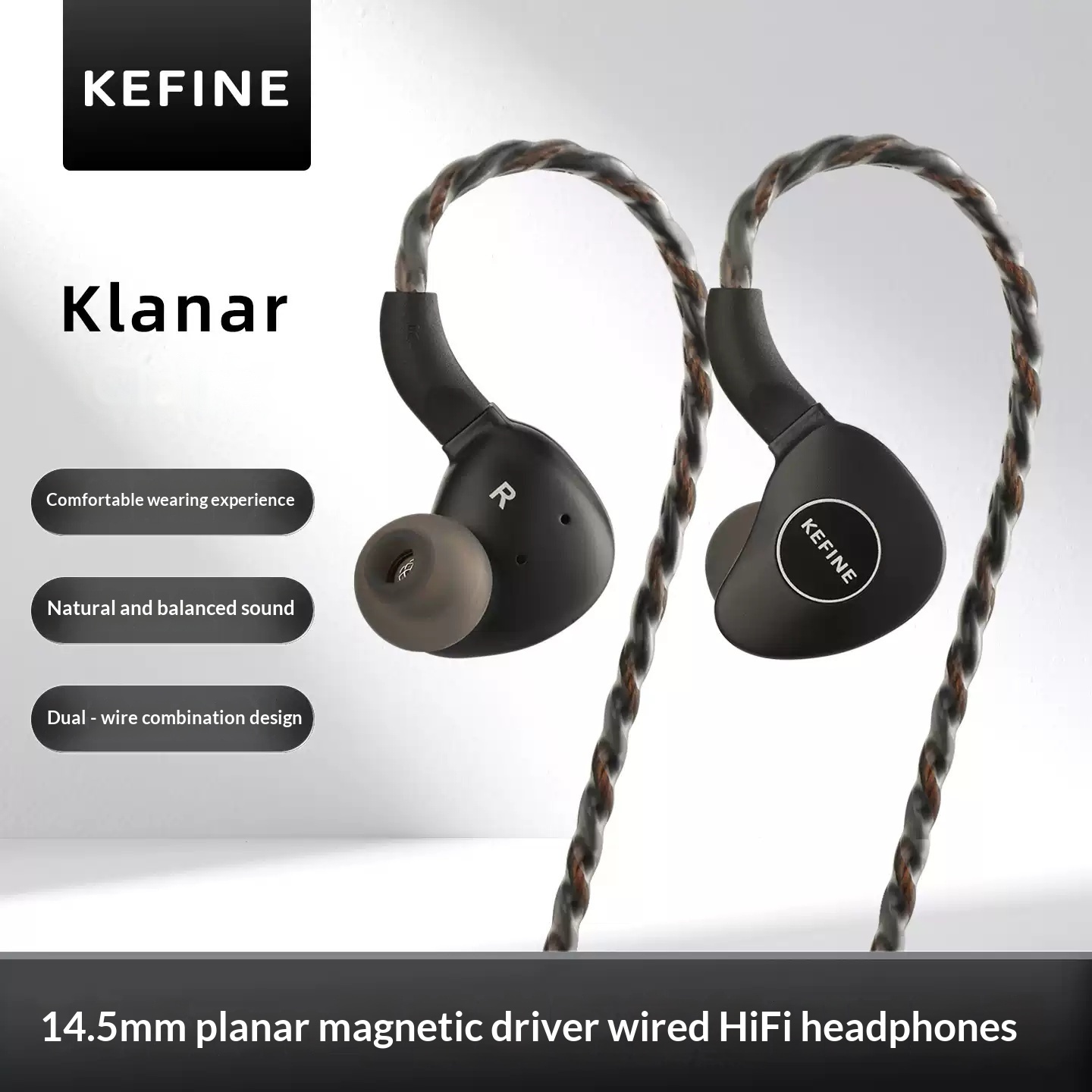 سماعات أذن داخلية KEFINE Klana - مراجعة Planar Magnetic Iem Earphones وسعره