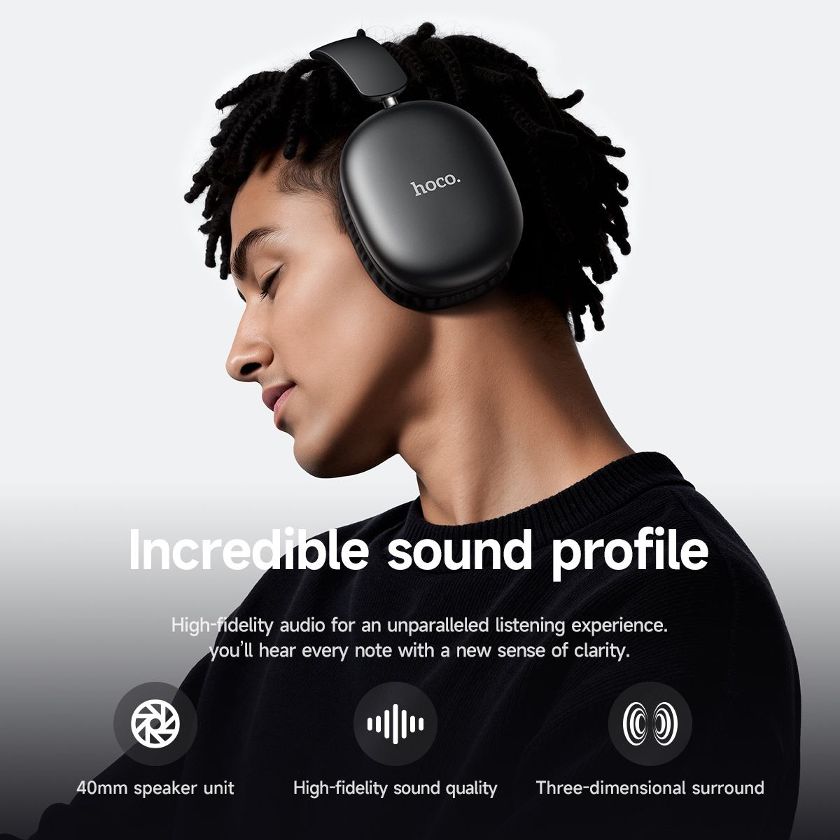 HOCO W73 سماعات بلوتوث 6.0 قاب - مراجعة Anc Wireless Over Ear Headphones وسعره