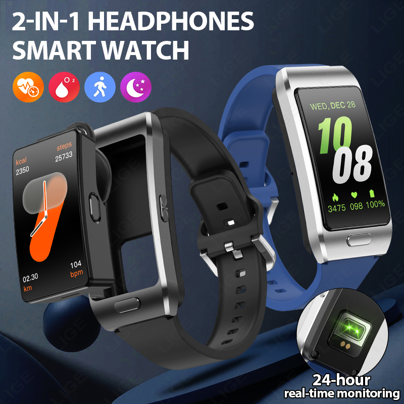 ساعة ذكية جديدة من LIGE مع سما - مراجعة Tws Earbuds Bluetooth 5.3 وسعره