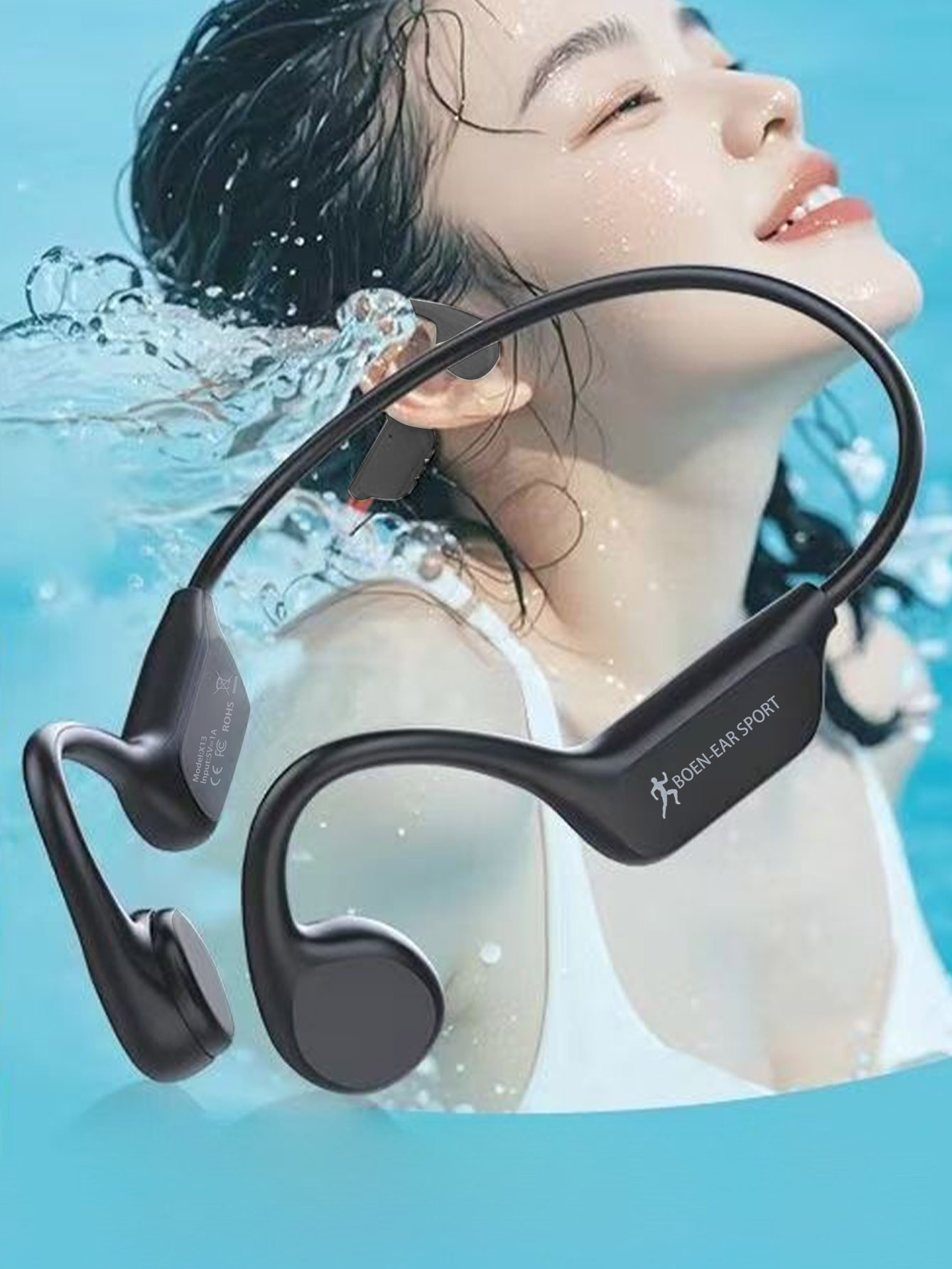 سماعات بلوتوث بتقنية التوصيل ا - مراجعة Bone Conduction Running Headphones وسعره