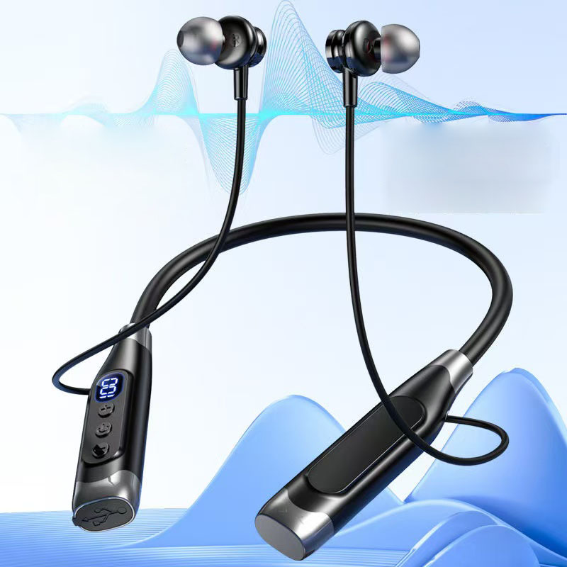 سماعات رأس ستيريو لاسلكية حقيق - مراجعة Magnetic Neckband Sports Earphones وسعره