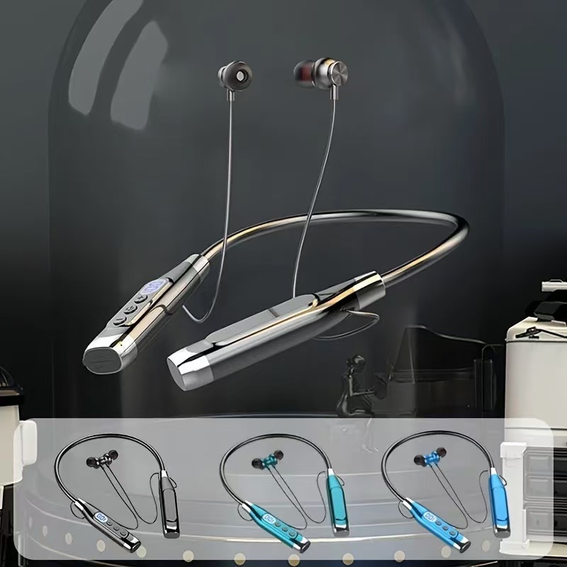 سماعات رأس ستيريو لاسلكية حقيق - مراجعة Magnetic Neckband Sports Earphones وسعره