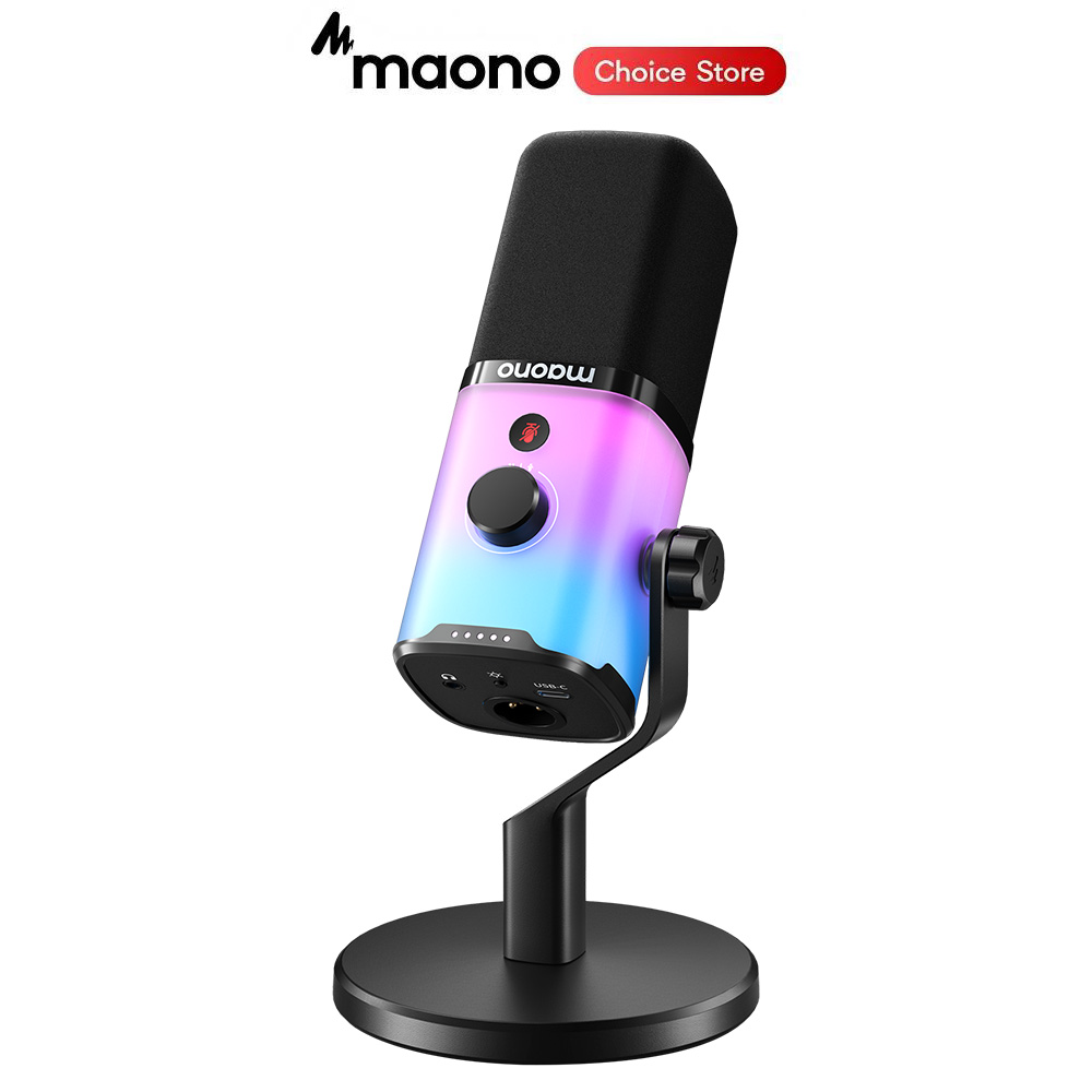 ميكروفون ألعاب MAONO PD100X ،  - مراجعة Gaming Headset With Mic Rgb وسعره