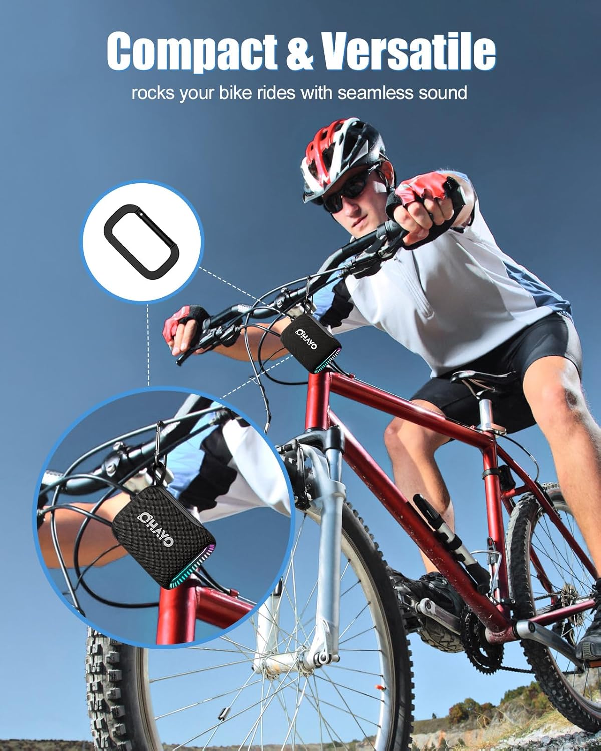 مكبر صوت بلوتوث OHAYO، IPX7 مق - مراجعة Portable Bluetooth Speaker Waterproof Ipx7 وسعره