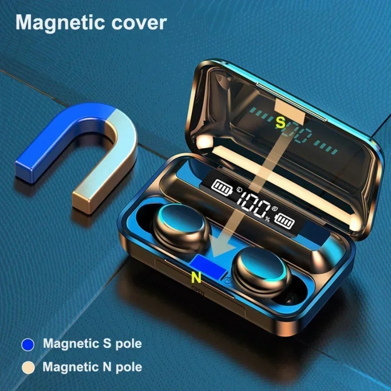 سماعات بلوتوث F9 جديدة بصوت ست - مراجعة Tws Earbuds Bluetooth 5.3 وسعره
