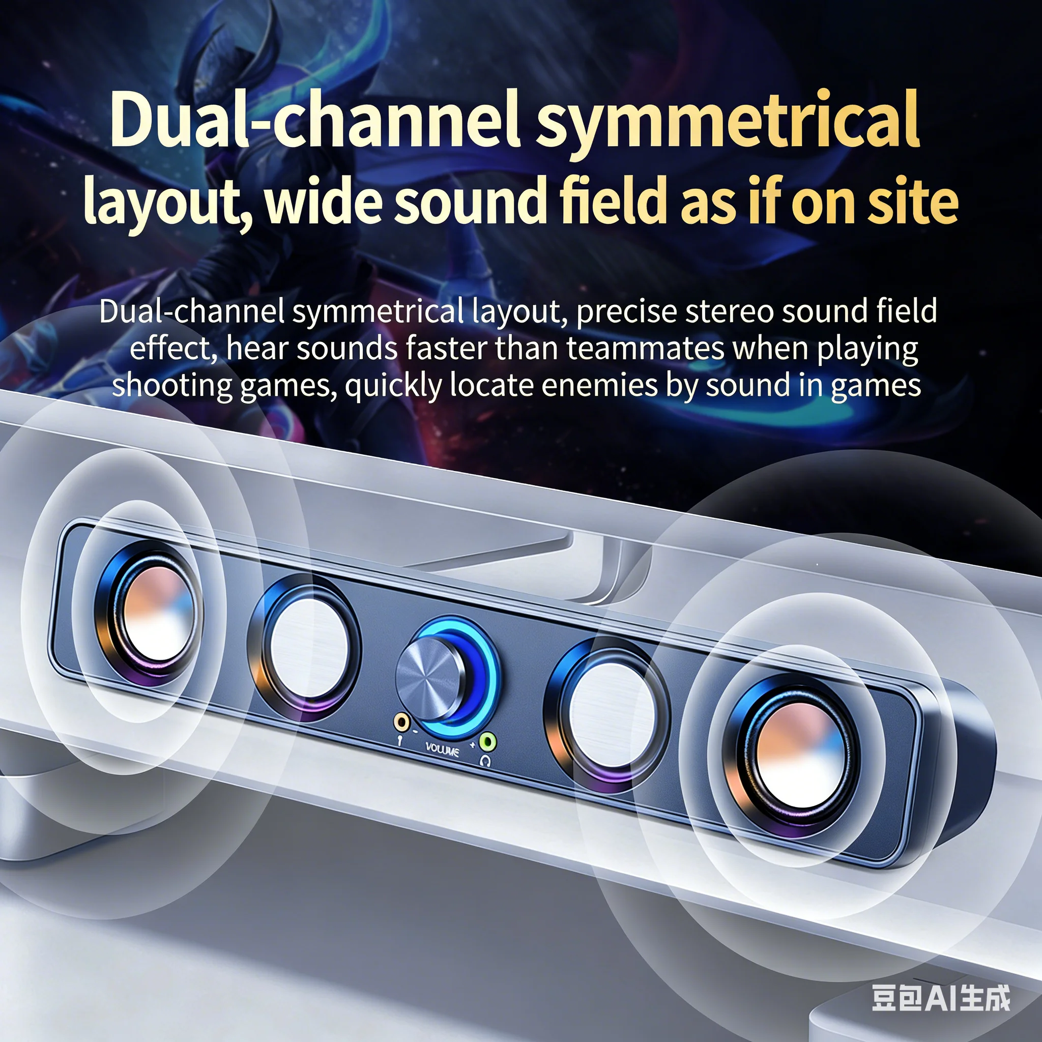 مكبر صوت للألعاب بتقنية RGB 2. - مراجعة Rgb Computer Soundbar For Pc وسعره