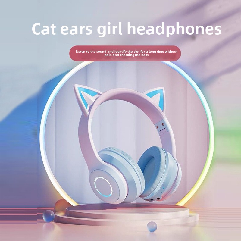 سماعة رأس بلوتوث RGB جديدة الأ - مراجعة Cat Ear Bluetooth Headset Led وسعره