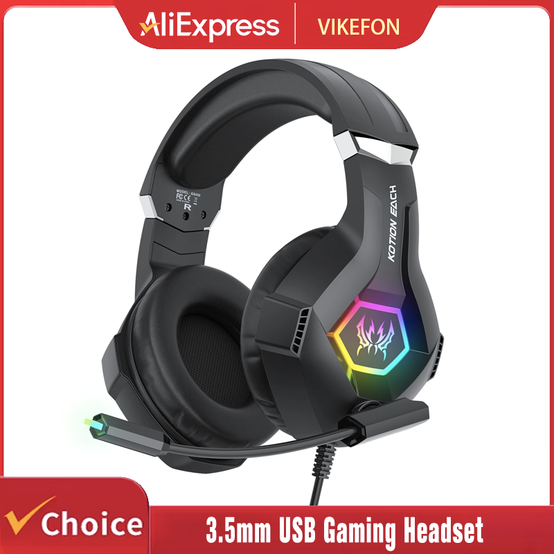 سماعة رأس للألعاب مع ميكروفون  - مراجعة Gaming Headset With Mic Rgb وسعره