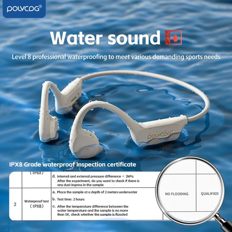 سماعات رأس POLVCDG بتقنية التو - مراجعة Bone Conduction Running Headphones وسعره