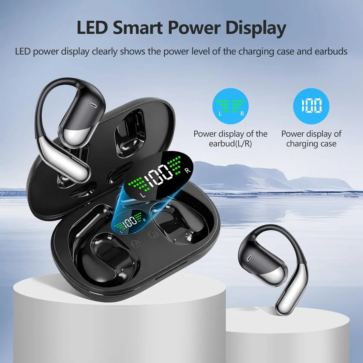 سماعات أذن لاسلكية رياضية بتقن - مراجعة Anc Wireless Over Ear Headphones وسعره