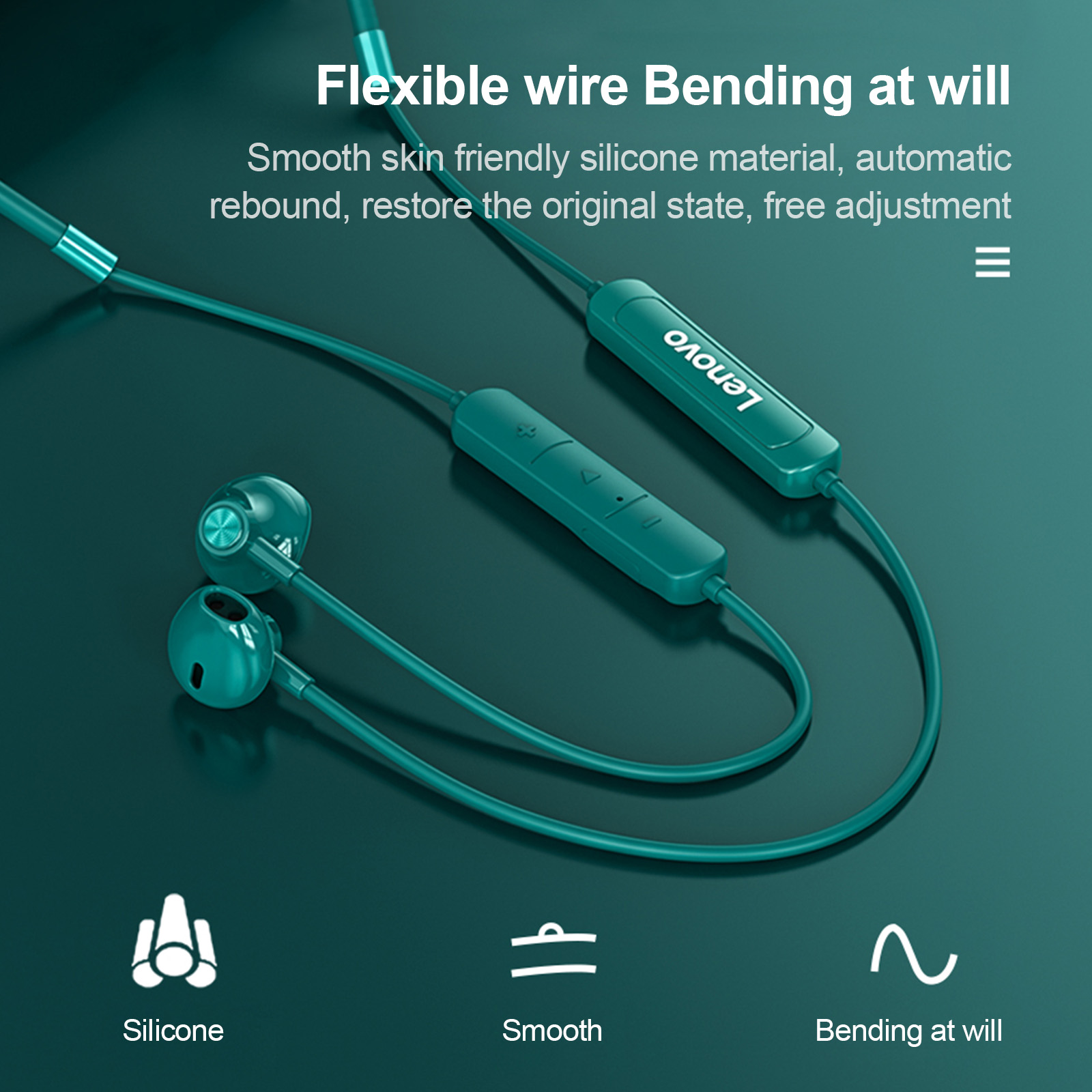 الأصلي لينوفو SH1 سماعة بلوتوث - مراجعة Magnetic Neckband Sports Earphones وسعره