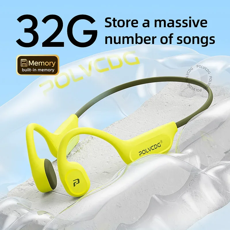 سماعات أذن POLVCDG X9 بتقنية ت - مراجعة Bone Conduction Running Headphones وسعره