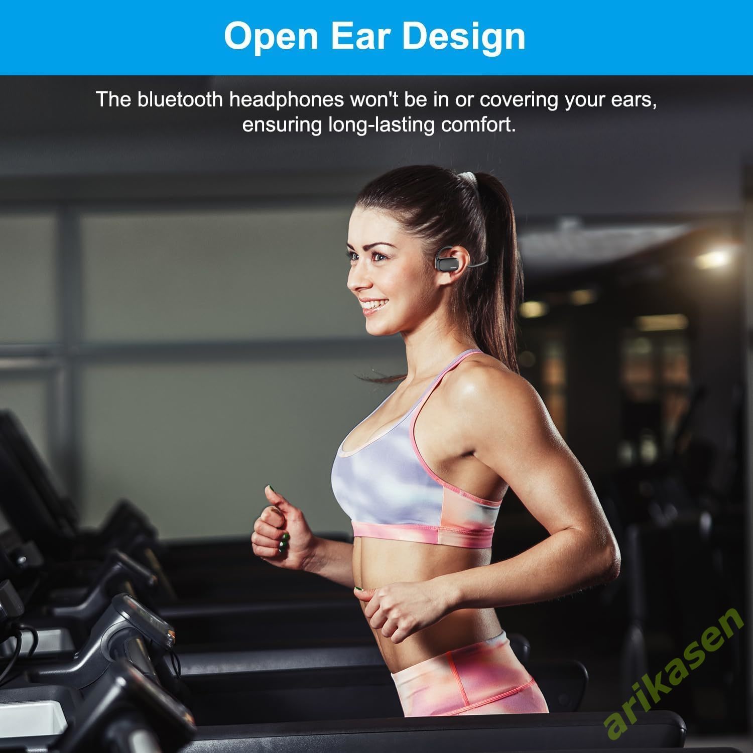 سماعات بلوتوث مع ميكروفون بوم  - مراجعة Open Ear Air Conduction Headphones وسعره
