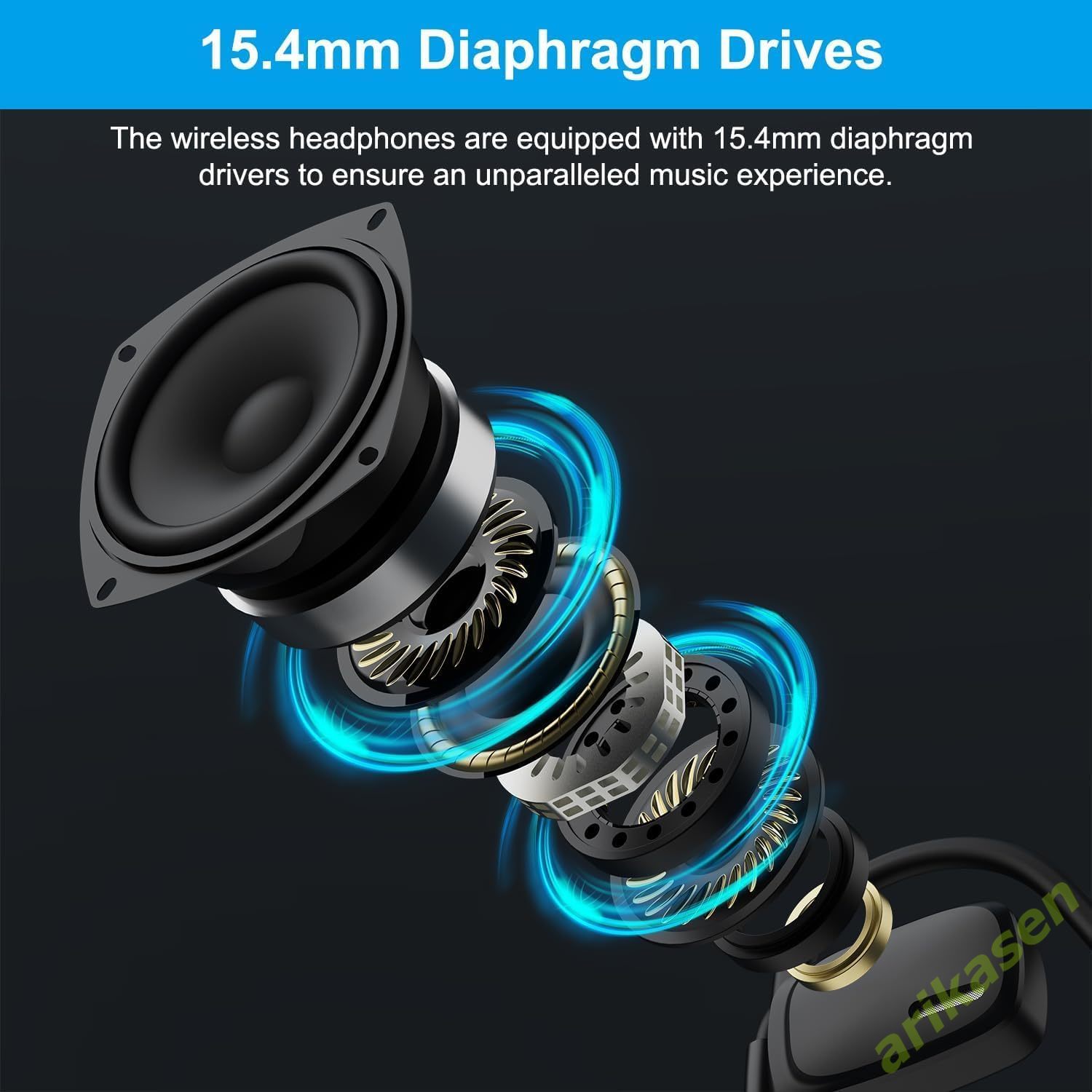سماعات بلوتوث مع ميكروفون بوم  - مراجعة Open Ear Air Conduction Headphones وسعره